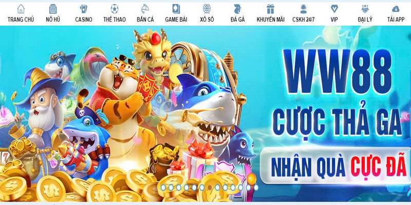 Nhà cái WW88 hấp dẫn hàng triệu người chơi tham gia trải nghiệm